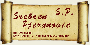 Srebren Pjeranović vizit kartica